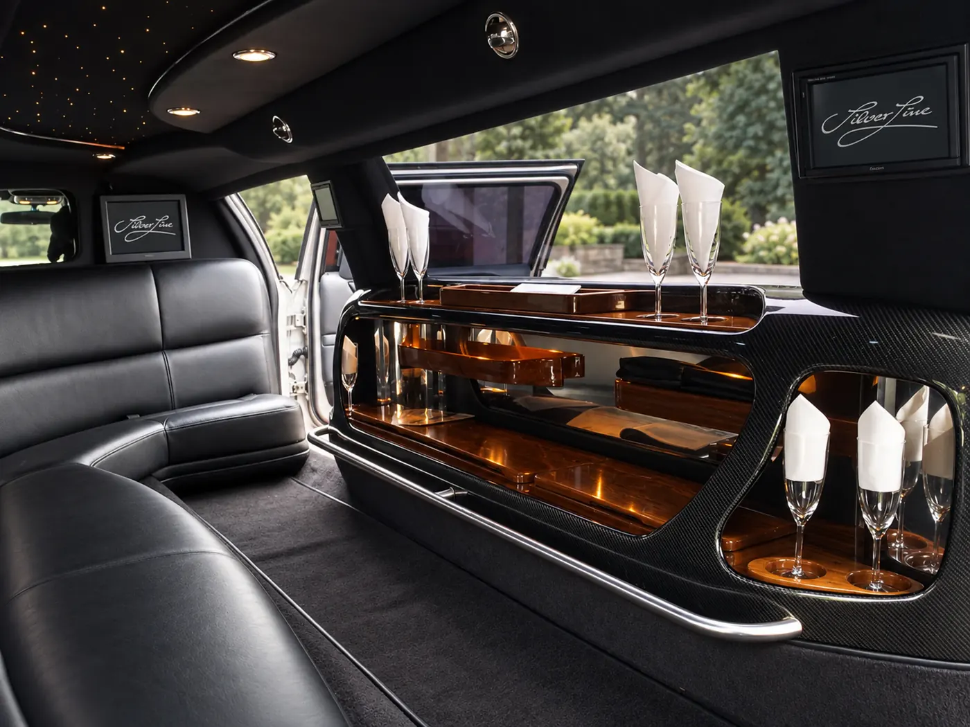 Innenraum der Stretchlimousine